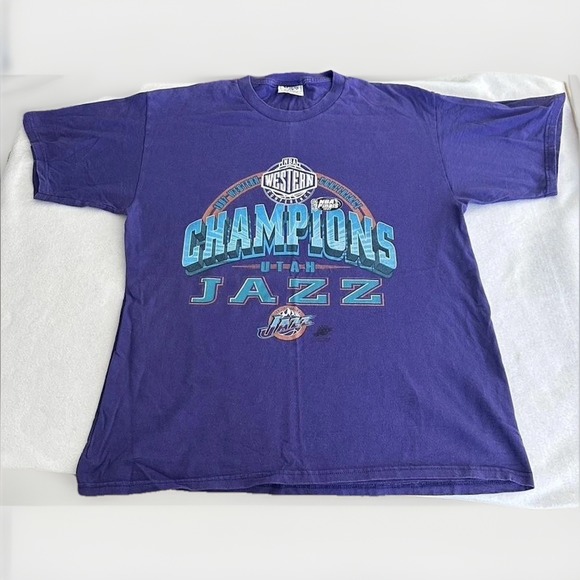 Vintage Utah Jazz Shirt Mens XL NBA Basketball Champions Western